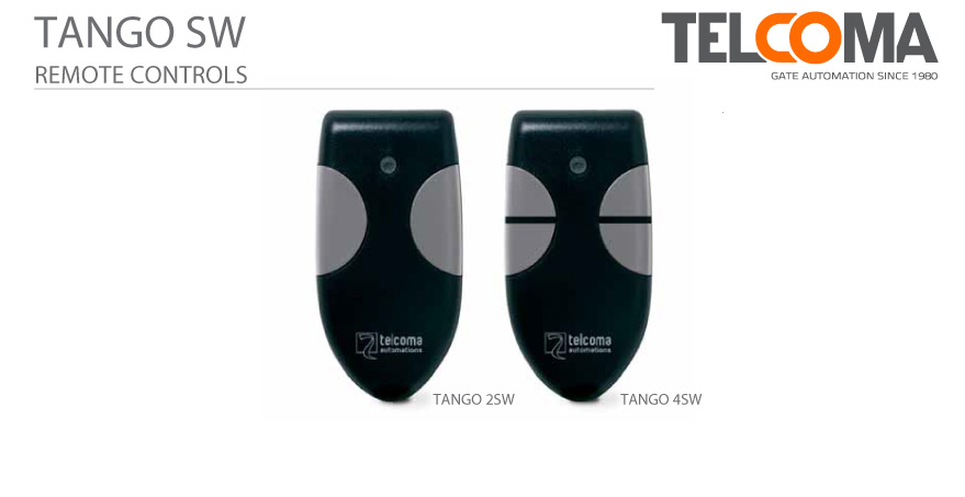 אמצעי פתיחה לשערים הניתנים לתכנות עם קוד קבוע - Telcoma Tango SW Series