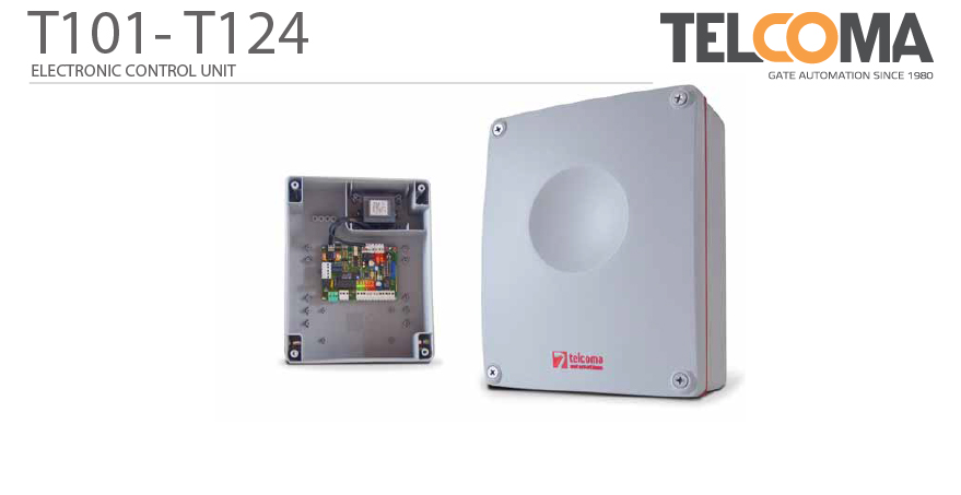 פיקוד ובקרה אלקטרוני מנוע שער הזזה חשמלי - Telcoma T101