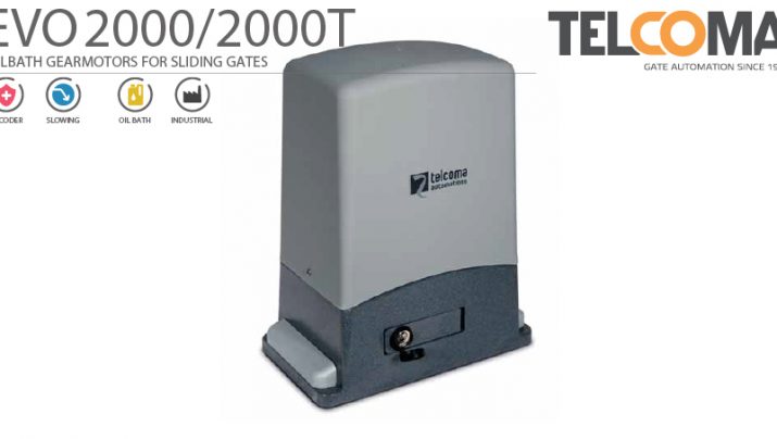 מנוע חשמלי אלקטרומכני טבול שמן לשער הזזה נגרר - Telcoma EVO2000
