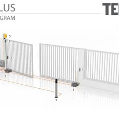 מנוע הידראולי תת קרקעי לשער כנף - Telcoma CLASSIC PLUS